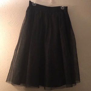 Black Tulle Skirt